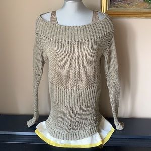 NWOT Two Piece Italian Sweater